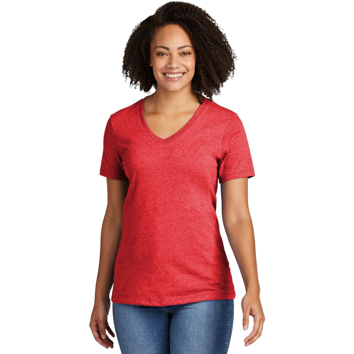 no-logo Allmade Ladies Recycled Blend V-Neck Tee-Regular-Allmade-Thread Logic