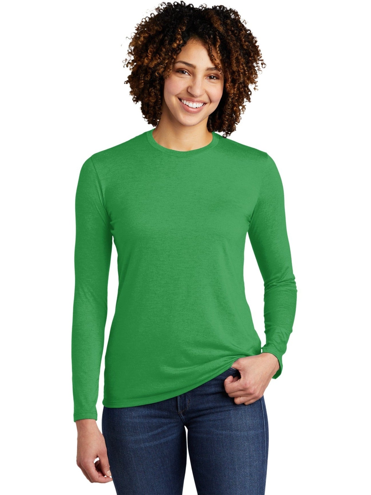 no-logo Allmade Ladies Tri-Blend Long Sleeve Tee-Regular-Allmade-Thread Logic