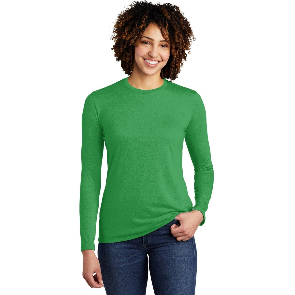 no-logo Allmade Ladies Tri-Blend Long Sleeve Tee-Regular-Allmade-Thread Logic