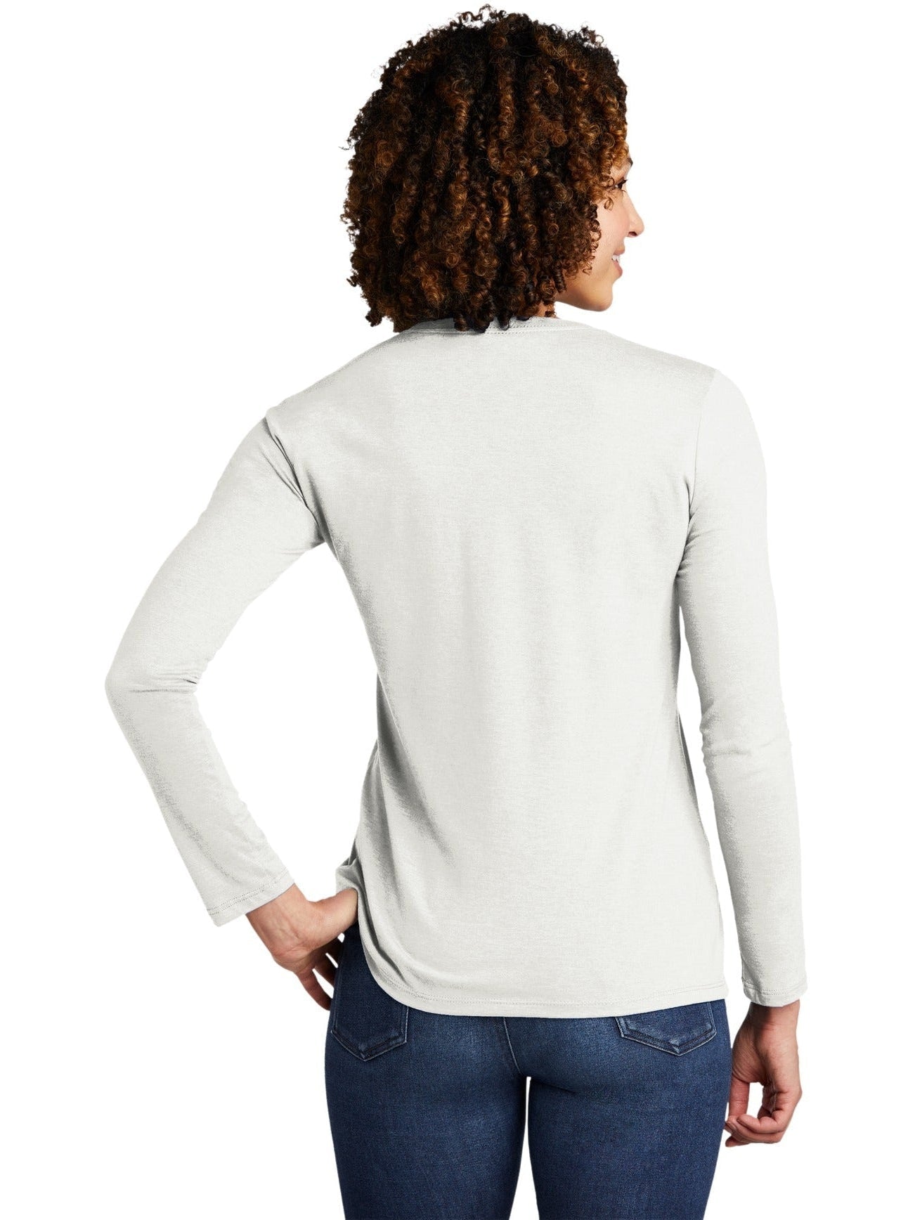 no-logo Allmade Ladies Tri-Blend Long Sleeve Tee-Regular-Allmade-Thread Logic