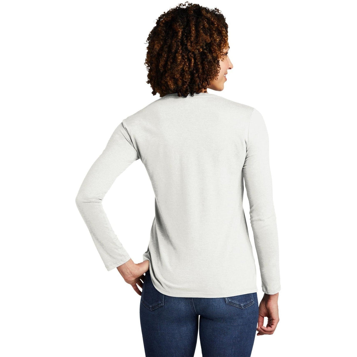 no-logo Allmade Ladies Tri-Blend Long Sleeve Tee-Regular-Allmade-Thread Logic