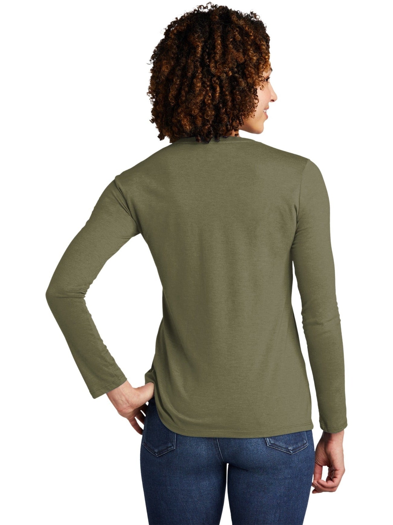 no-logo Allmade Ladies Tri-Blend Long Sleeve Tee-Regular-Allmade-Thread Logic