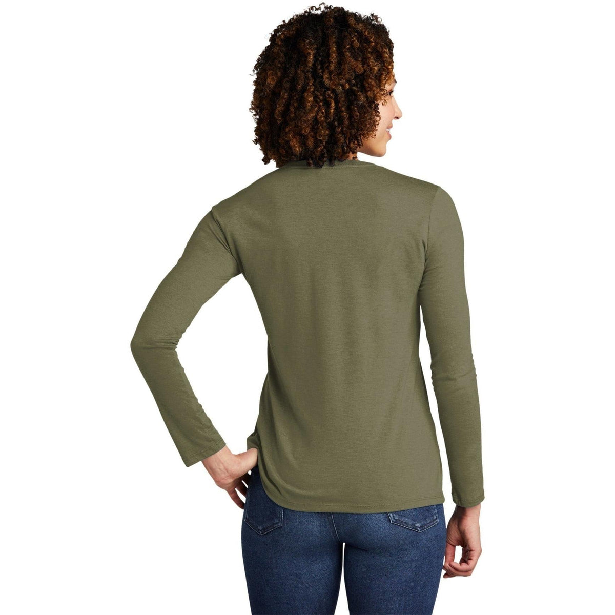 no-logo Allmade Ladies Tri-Blend Long Sleeve Tee-Regular-Allmade-Thread Logic