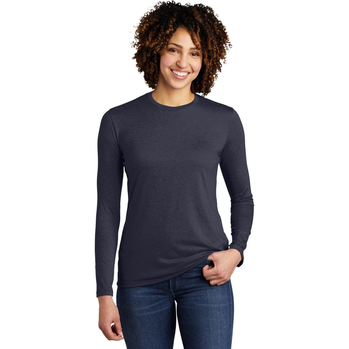 no-logo Allmade Ladies Tri-Blend Long Sleeve Tee-Regular-Allmade-Thread Logic