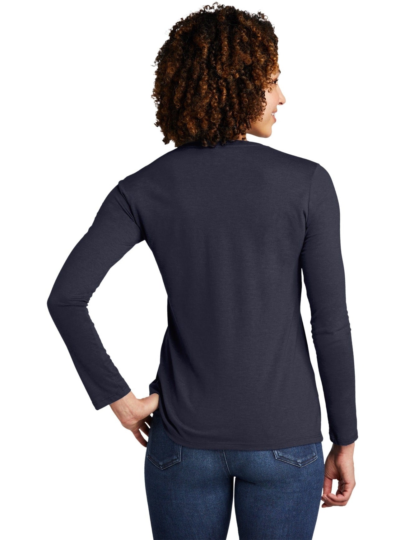 no-logo Allmade Ladies Tri-Blend Long Sleeve Tee-Regular-Allmade-Thread Logic