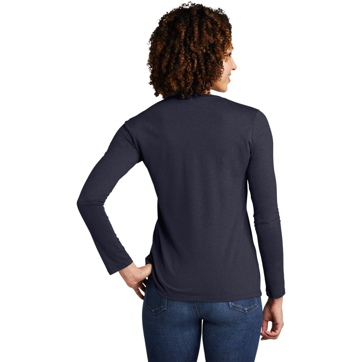no-logo Allmade Ladies Tri-Blend Long Sleeve Tee-Regular-Allmade-Thread Logic