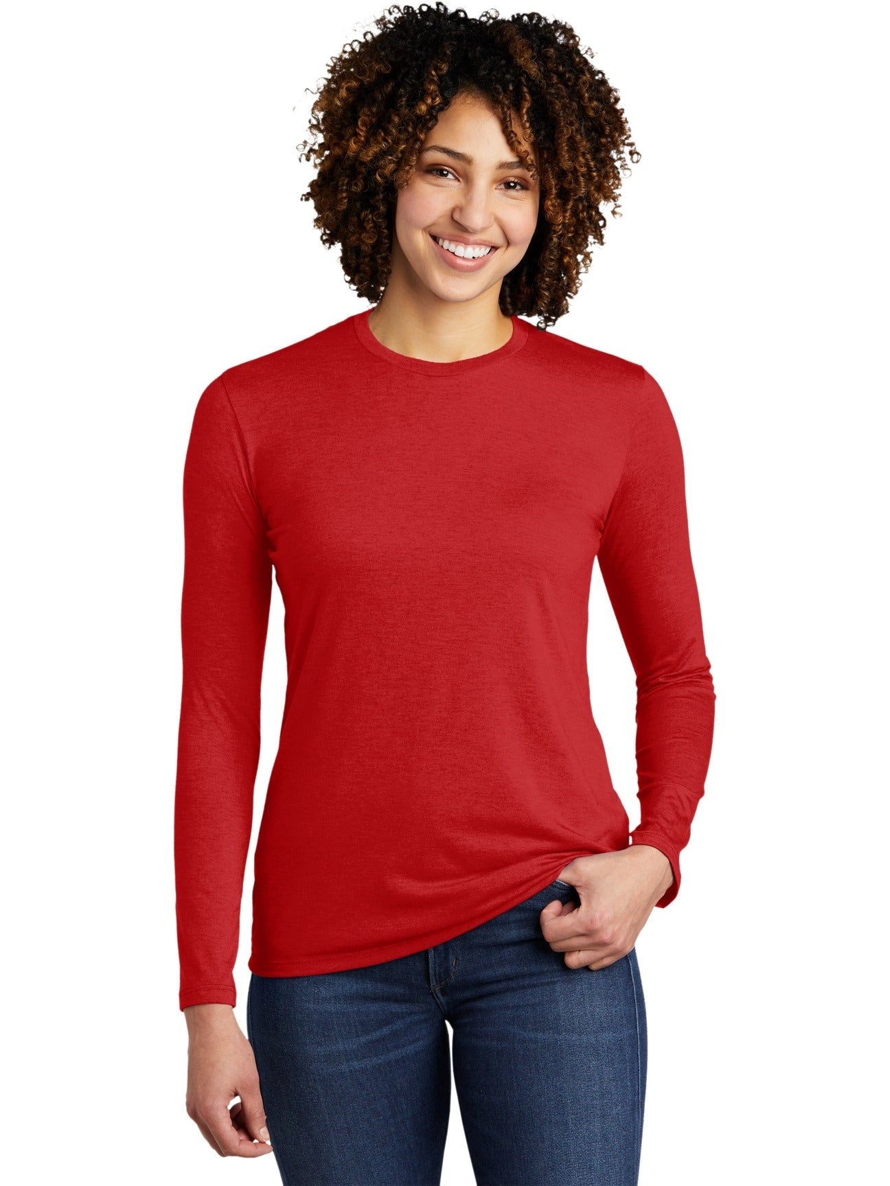 no-logo Allmade Ladies Tri-Blend Long Sleeve Tee-Regular-Allmade-Thread Logic