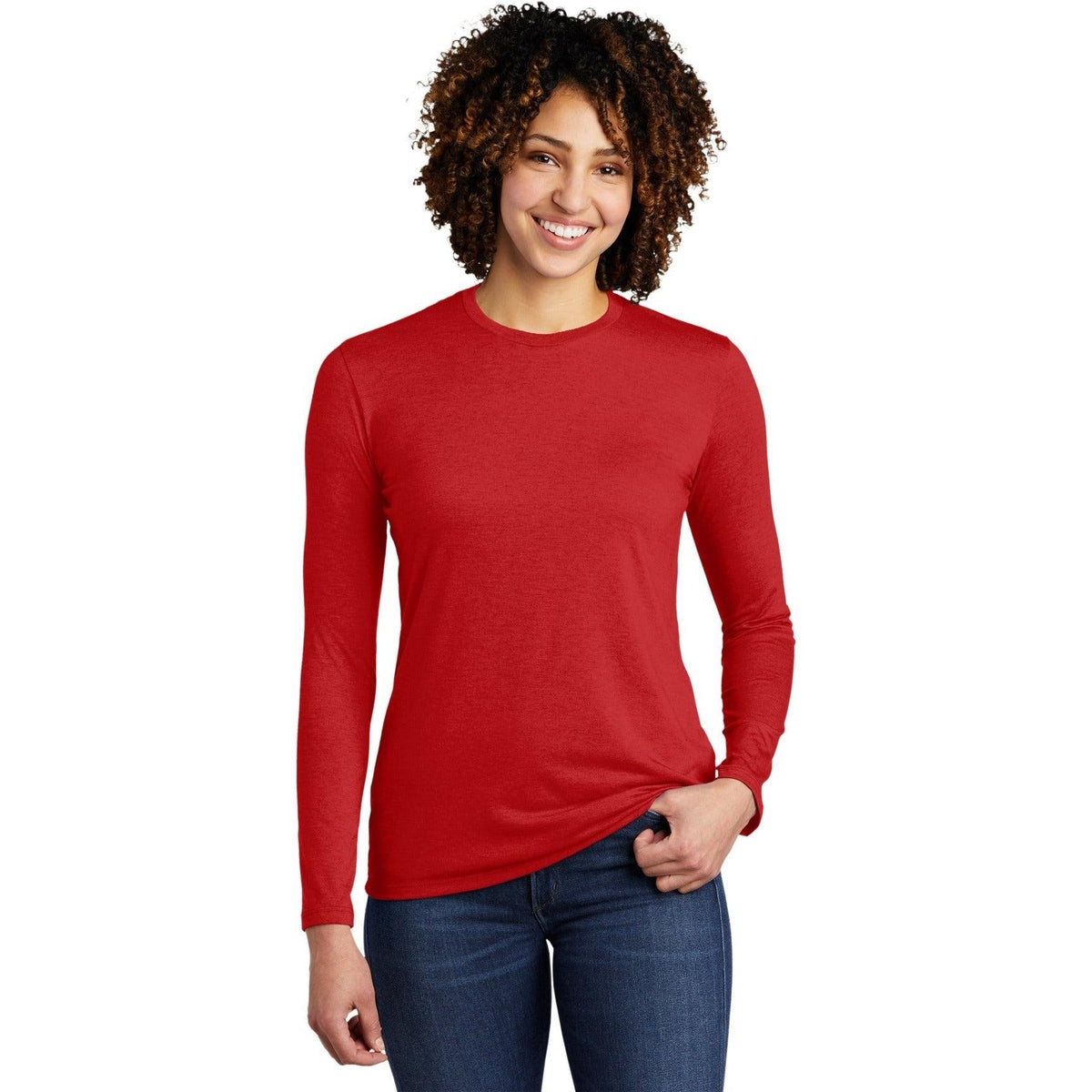 no-logo Allmade Ladies Tri-Blend Long Sleeve Tee-Regular-Allmade-Thread Logic