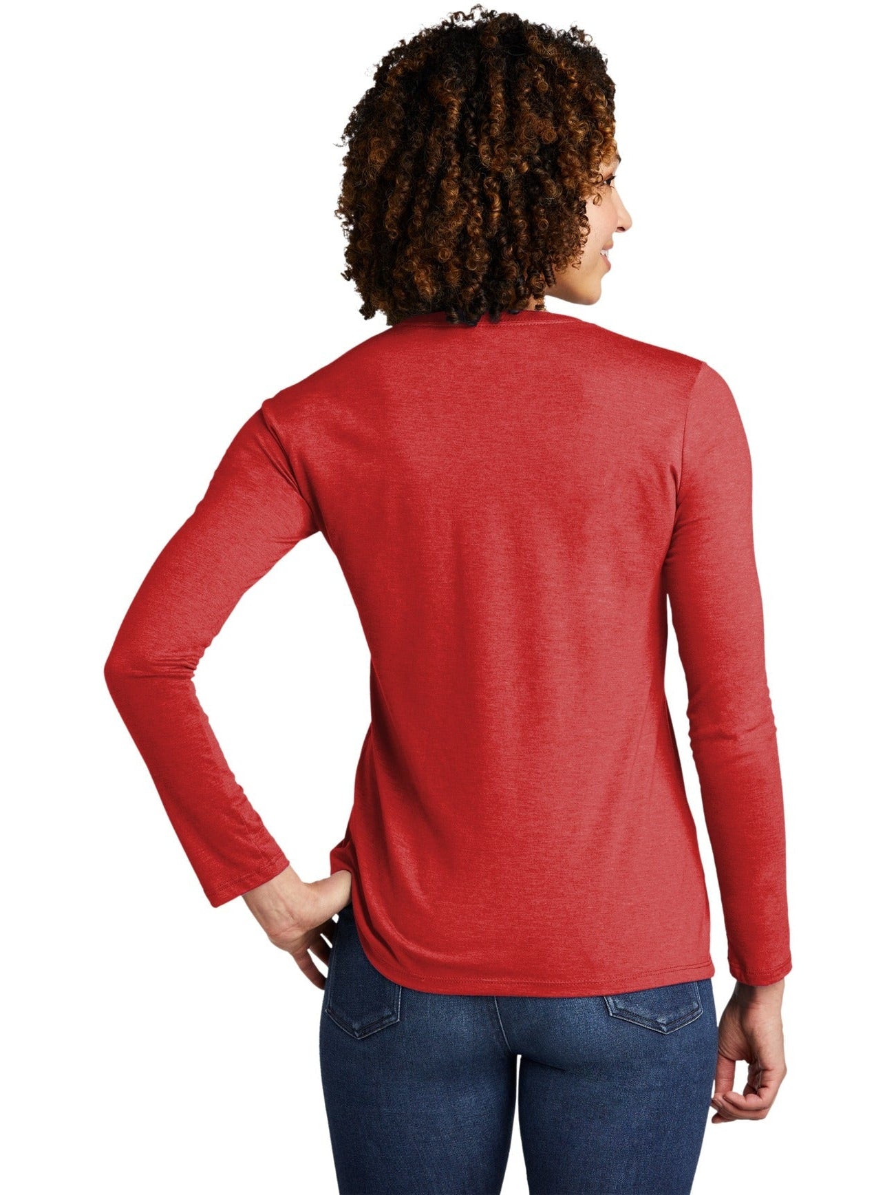 no-logo Allmade Ladies Tri-Blend Long Sleeve Tee-Regular-Allmade-Thread Logic