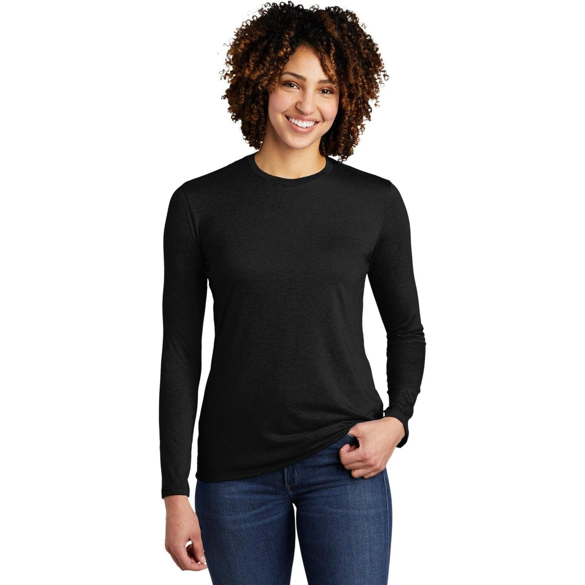 no-logo Allmade Ladies Tri-Blend Long Sleeve Tee-Regular-Allmade-Thread Logic