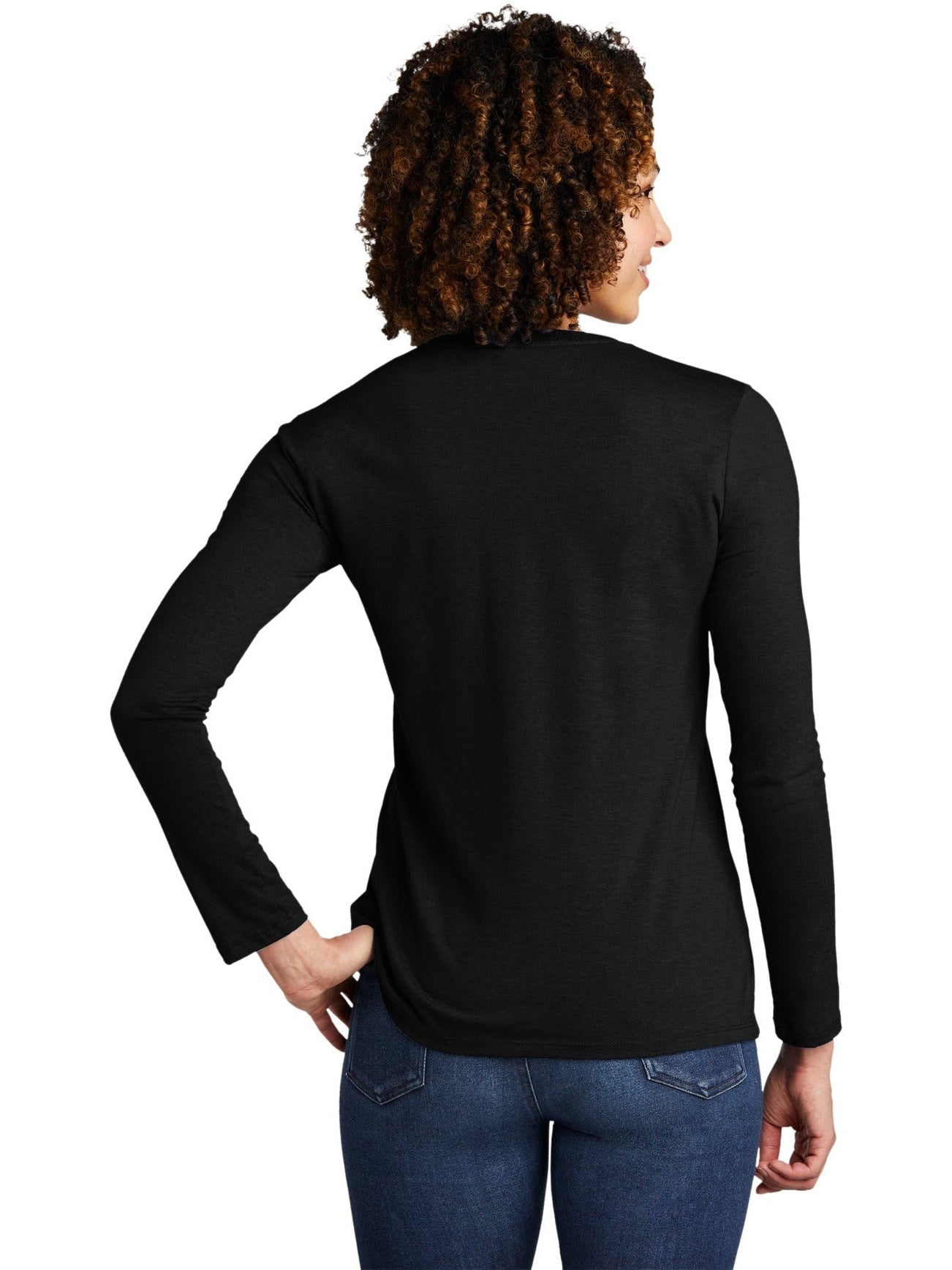 no-logo Allmade Ladies Tri-Blend Long Sleeve Tee-Regular-Allmade-Thread Logic