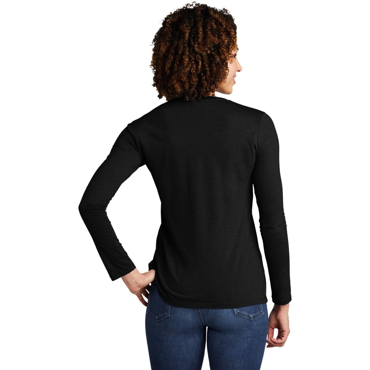 no-logo Allmade Ladies Tri-Blend Long Sleeve Tee-Regular-Allmade-Thread Logic