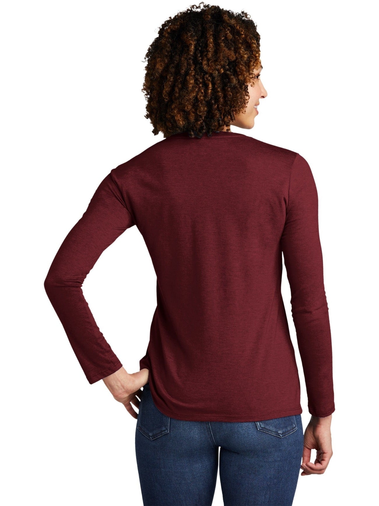no-logo Allmade Ladies Tri-Blend Long Sleeve Tee-Regular-Allmade-Thread Logic
