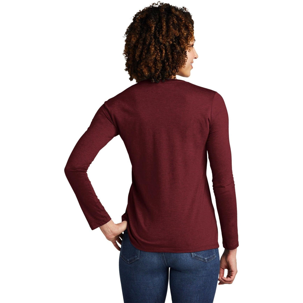 no-logo Allmade Ladies Tri-Blend Long Sleeve Tee-Regular-Allmade-Thread Logic