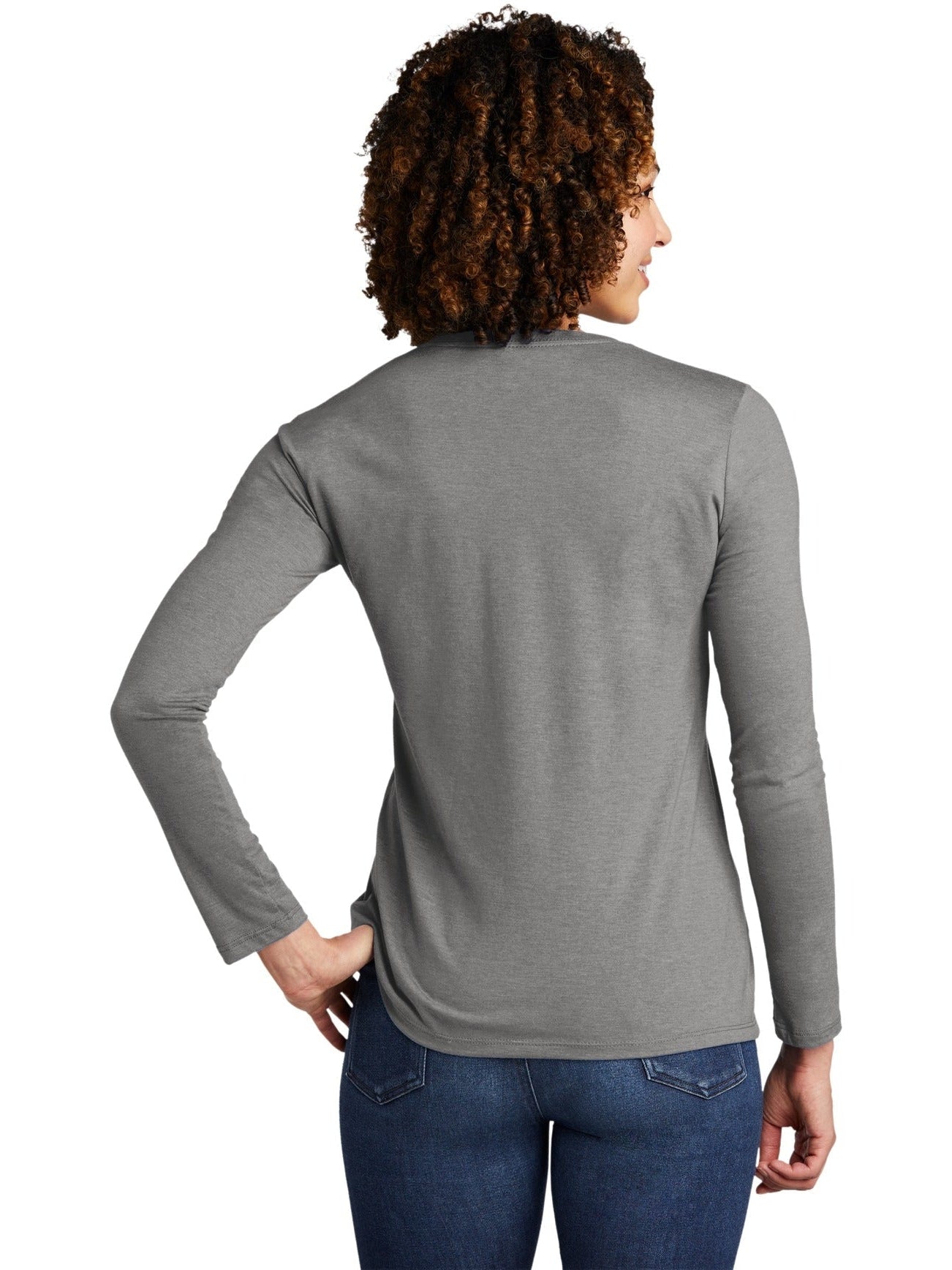 no-logo Allmade Ladies Tri-Blend Long Sleeve Tee-Regular-Allmade-Thread Logic