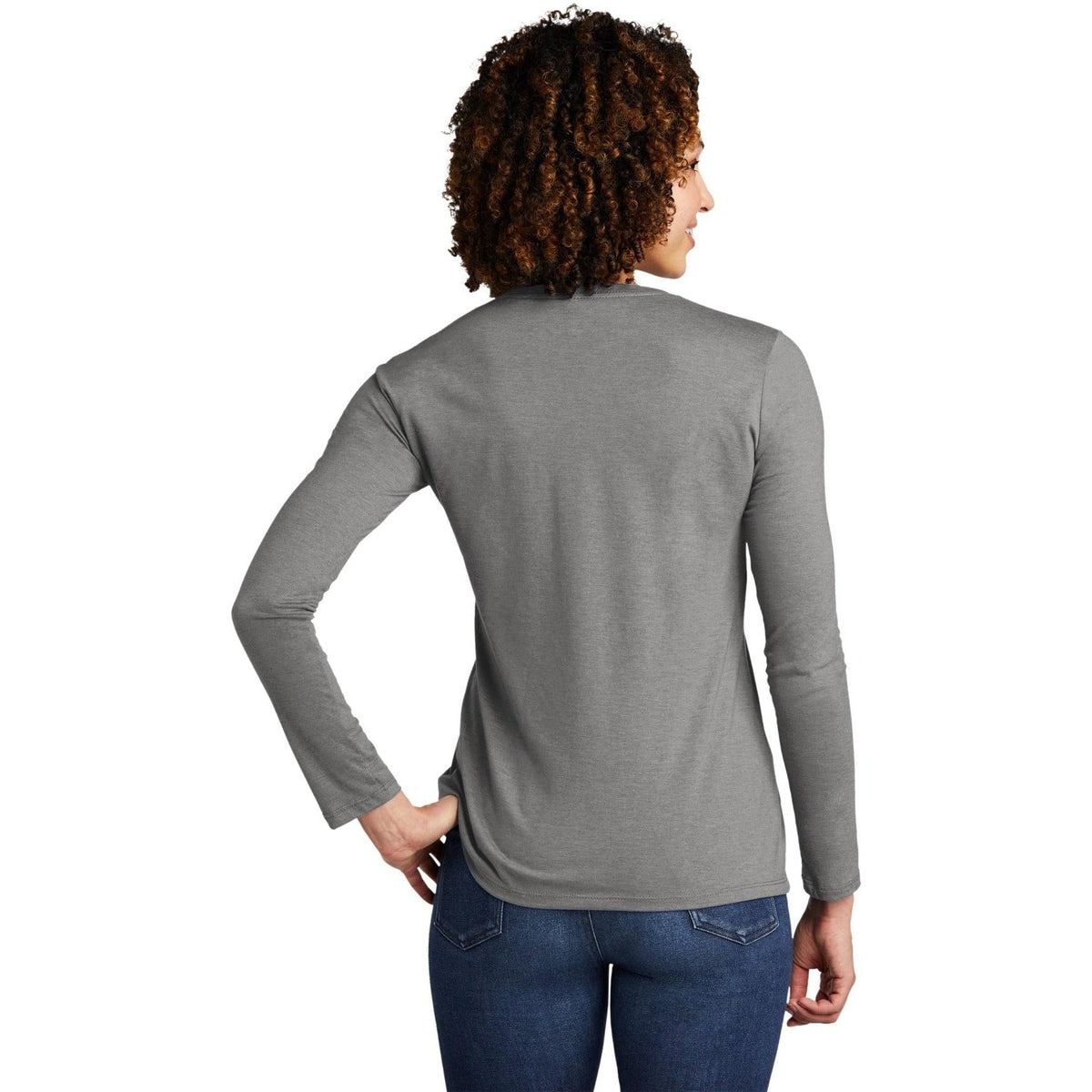 no-logo Allmade Ladies Tri-Blend Long Sleeve Tee-Regular-Allmade-Thread Logic