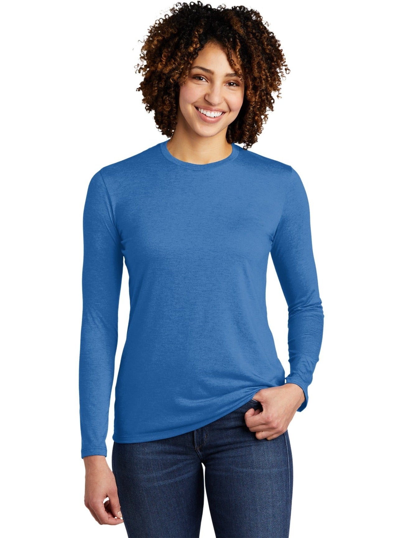 no-logo Allmade Ladies Tri-Blend Long Sleeve Tee-Regular-Allmade-Thread Logic
