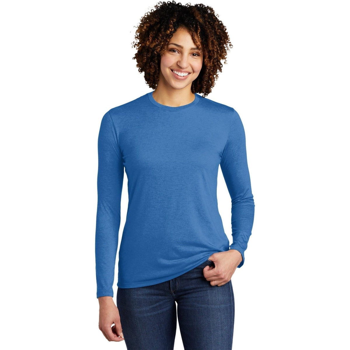 no-logo Allmade Ladies Tri-Blend Long Sleeve Tee-Regular-Allmade-Thread Logic