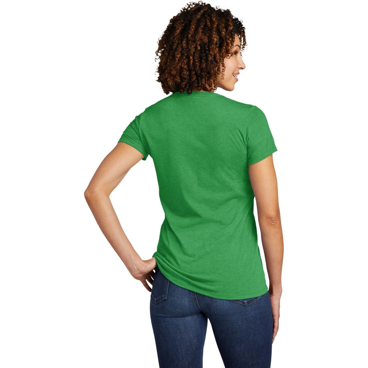 no-logo Allmade Ladies Tri-Blend V-Neck Tee-Regular-Allmade-Thread Logic