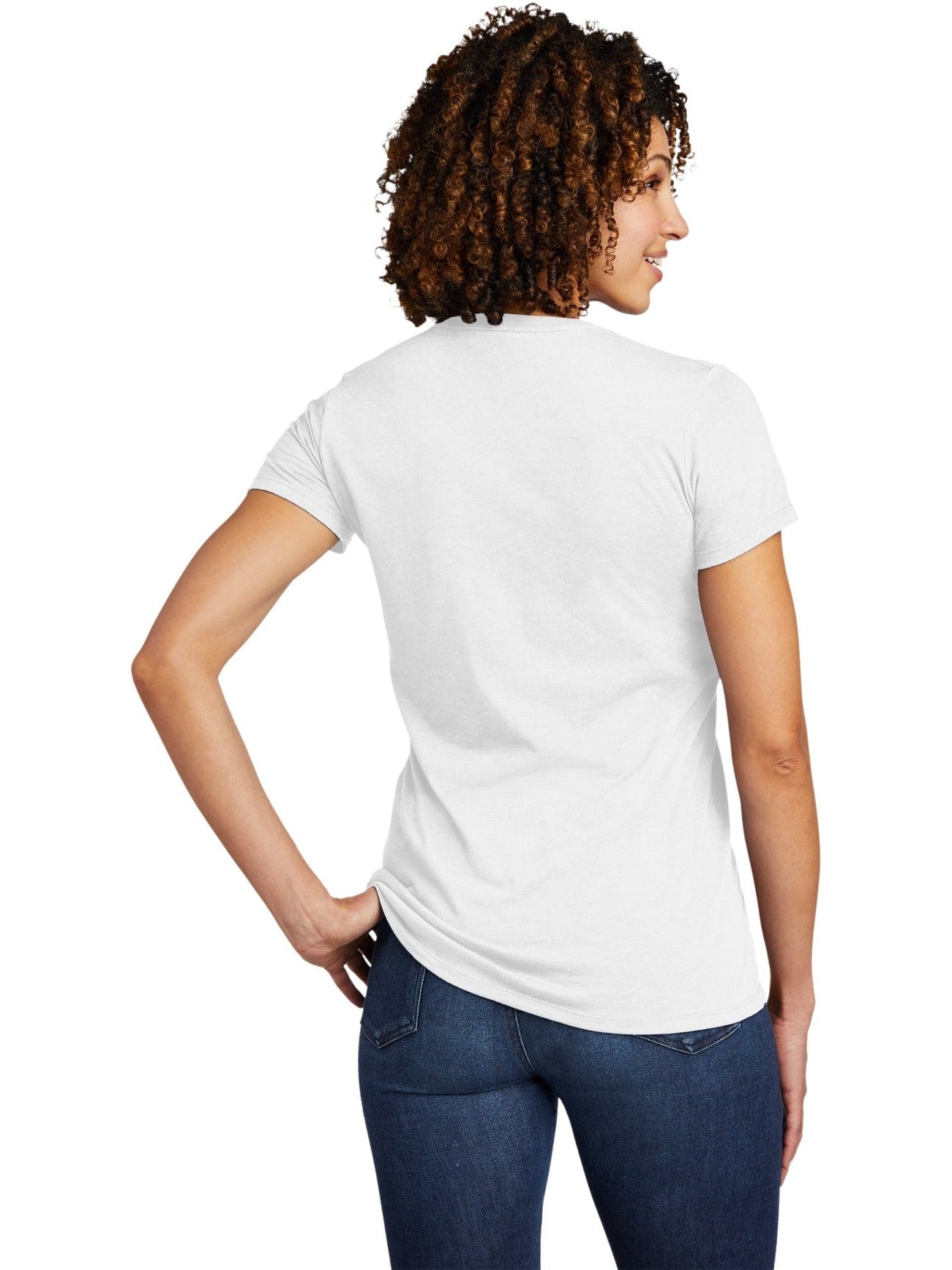 no-logo Allmade Ladies Tri-Blend V-Neck Tee-Regular-Allmade-Thread Logic