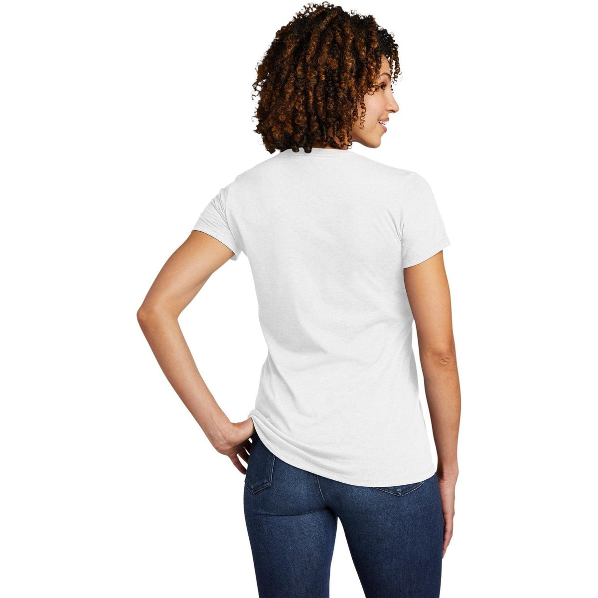 no-logo Allmade Ladies Tri-Blend V-Neck Tee-Regular-Allmade-Thread Logic