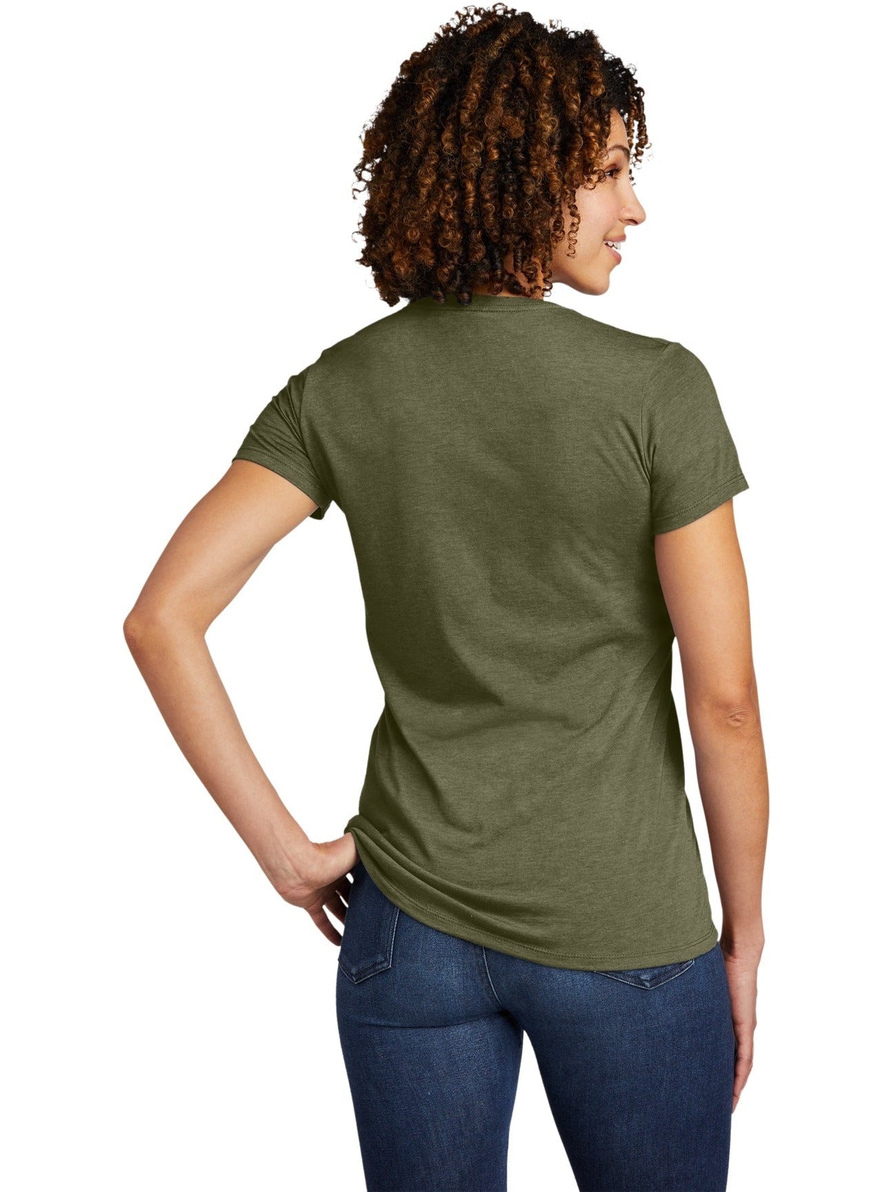no-logo Allmade Ladies Tri-Blend V-Neck Tee-Regular-Allmade-Thread Logic