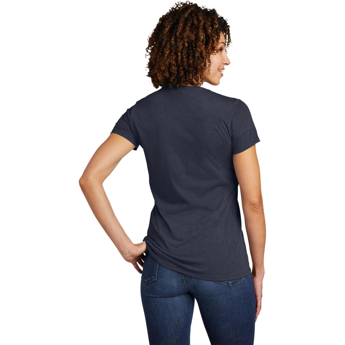 no-logo Allmade Ladies Tri-Blend V-Neck Tee-Regular-Allmade-Thread Logic