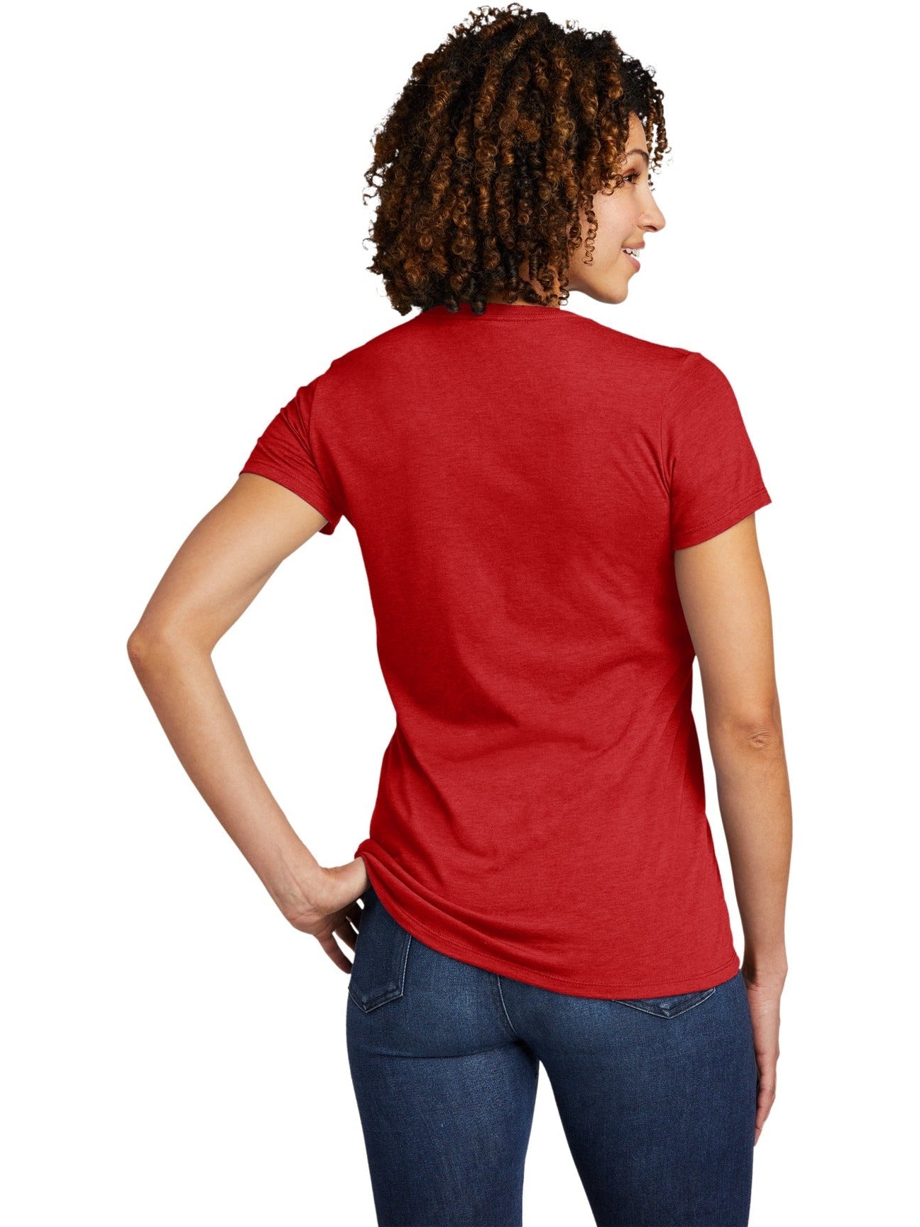 no-logo Allmade Ladies Tri-Blend V-Neck Tee-Regular-Allmade-Thread Logic