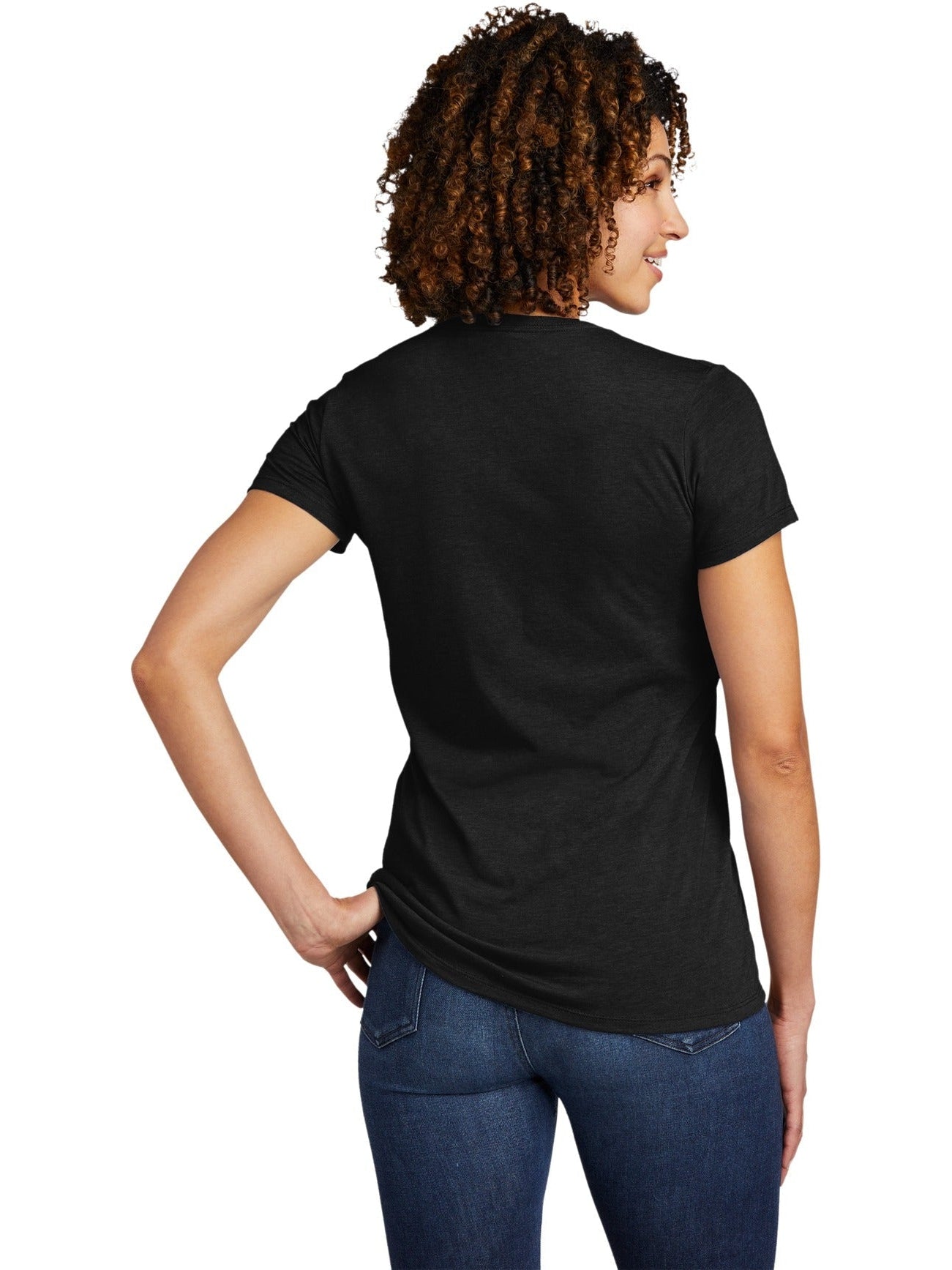 no-logo Allmade Ladies Tri-Blend V-Neck Tee-Regular-Allmade-Thread Logic