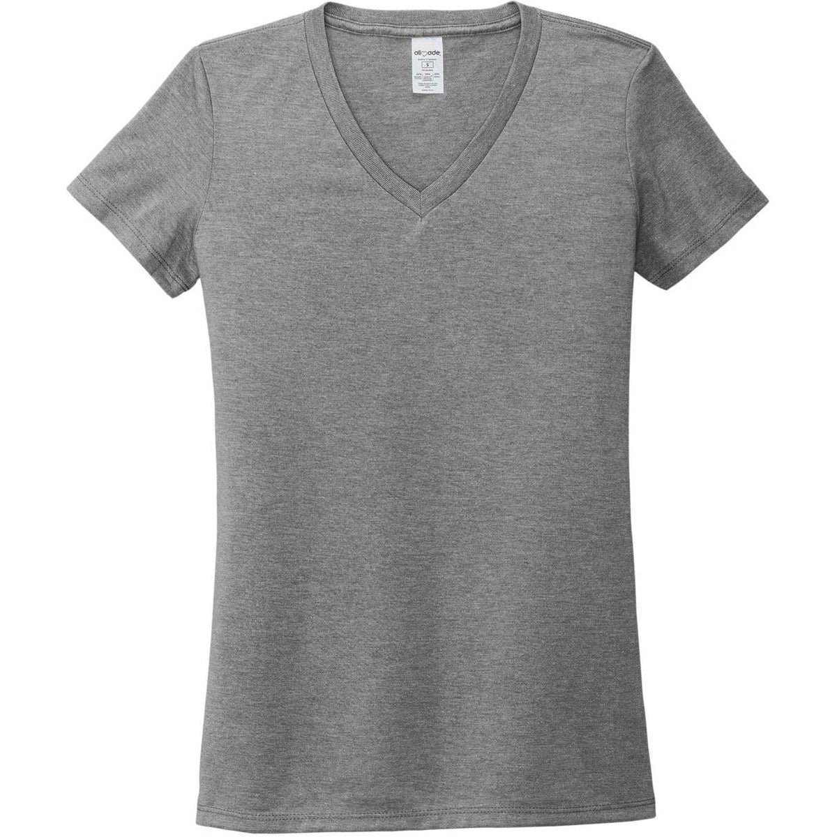 no-logo Allmade Ladies Tri-Blend V-Neck Tee
