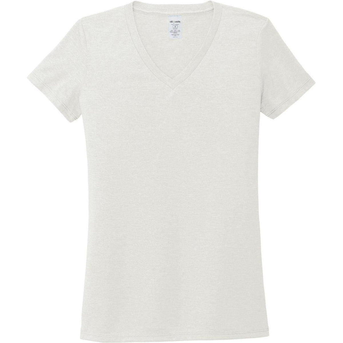 no-logo Allmade Ladies Tri-Blend V-Neck Tee