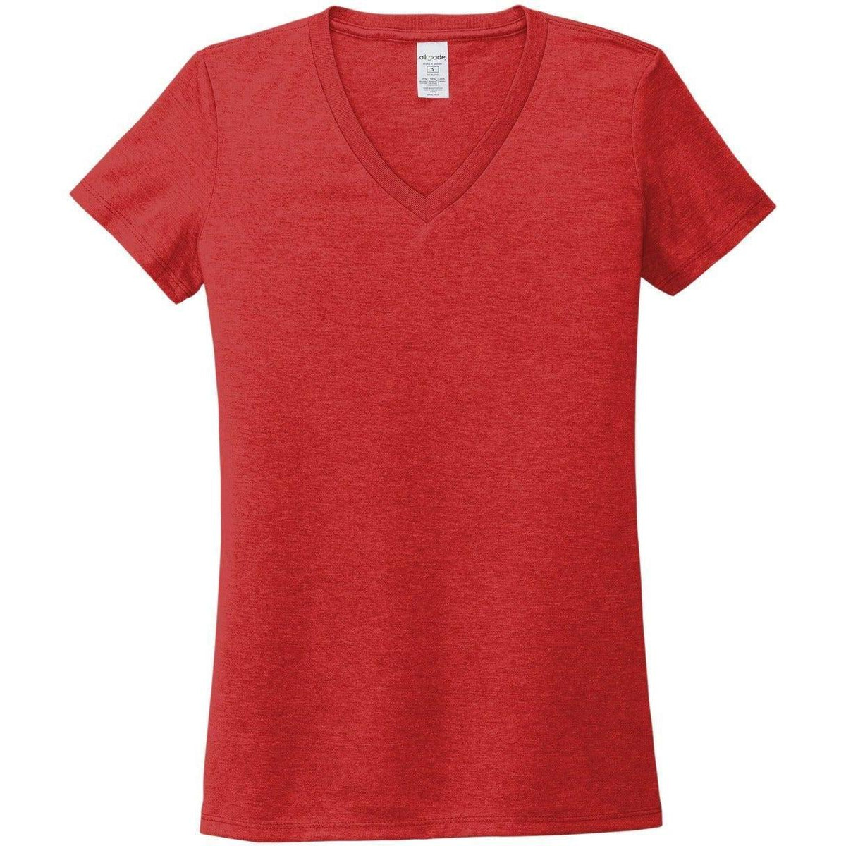 no-logo Allmade Ladies Tri-Blend V-Neck Tee