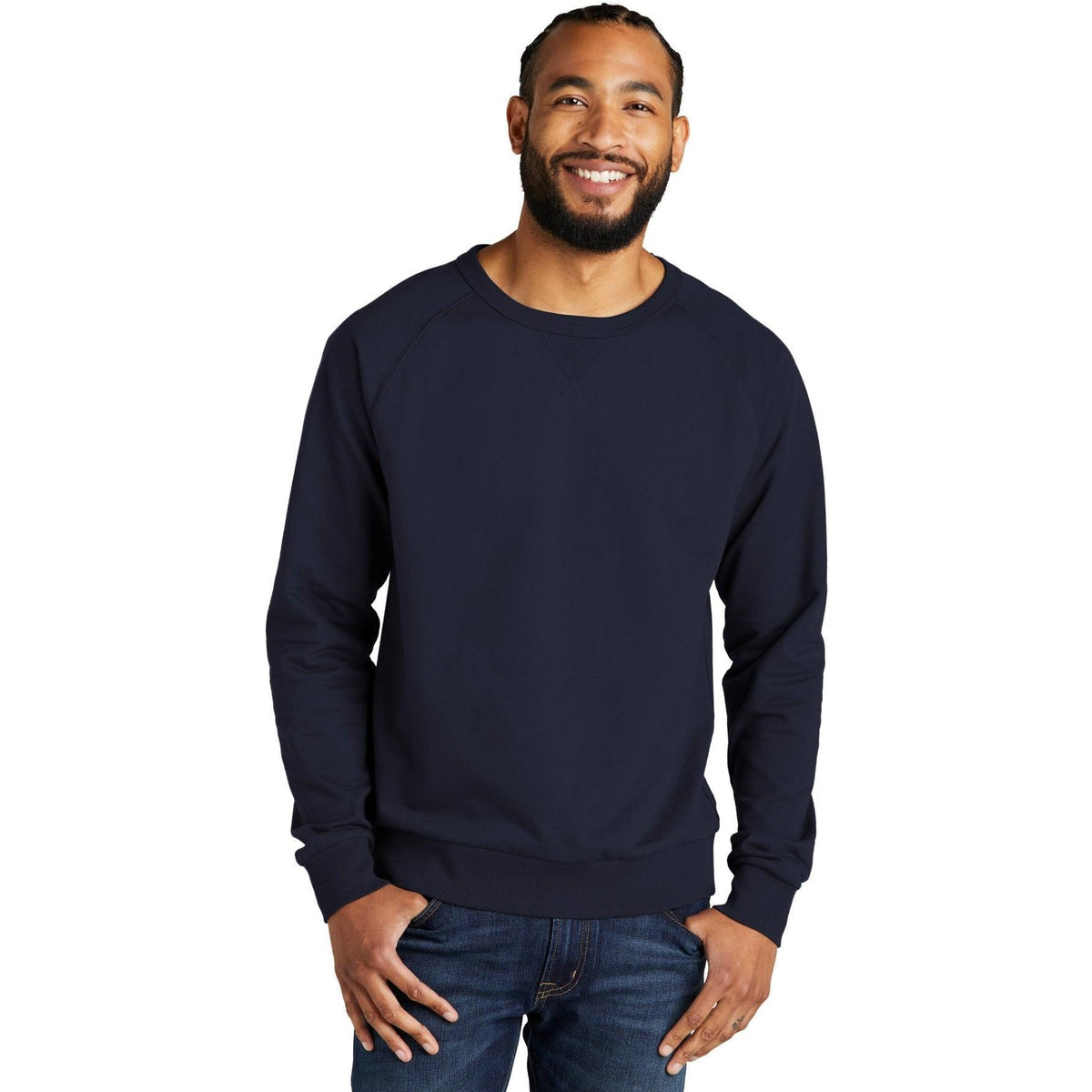 no-logo Allmade Unisex Organic French Terry Crewneck Sweatshirt-Regular-Allmade-Thread Logic