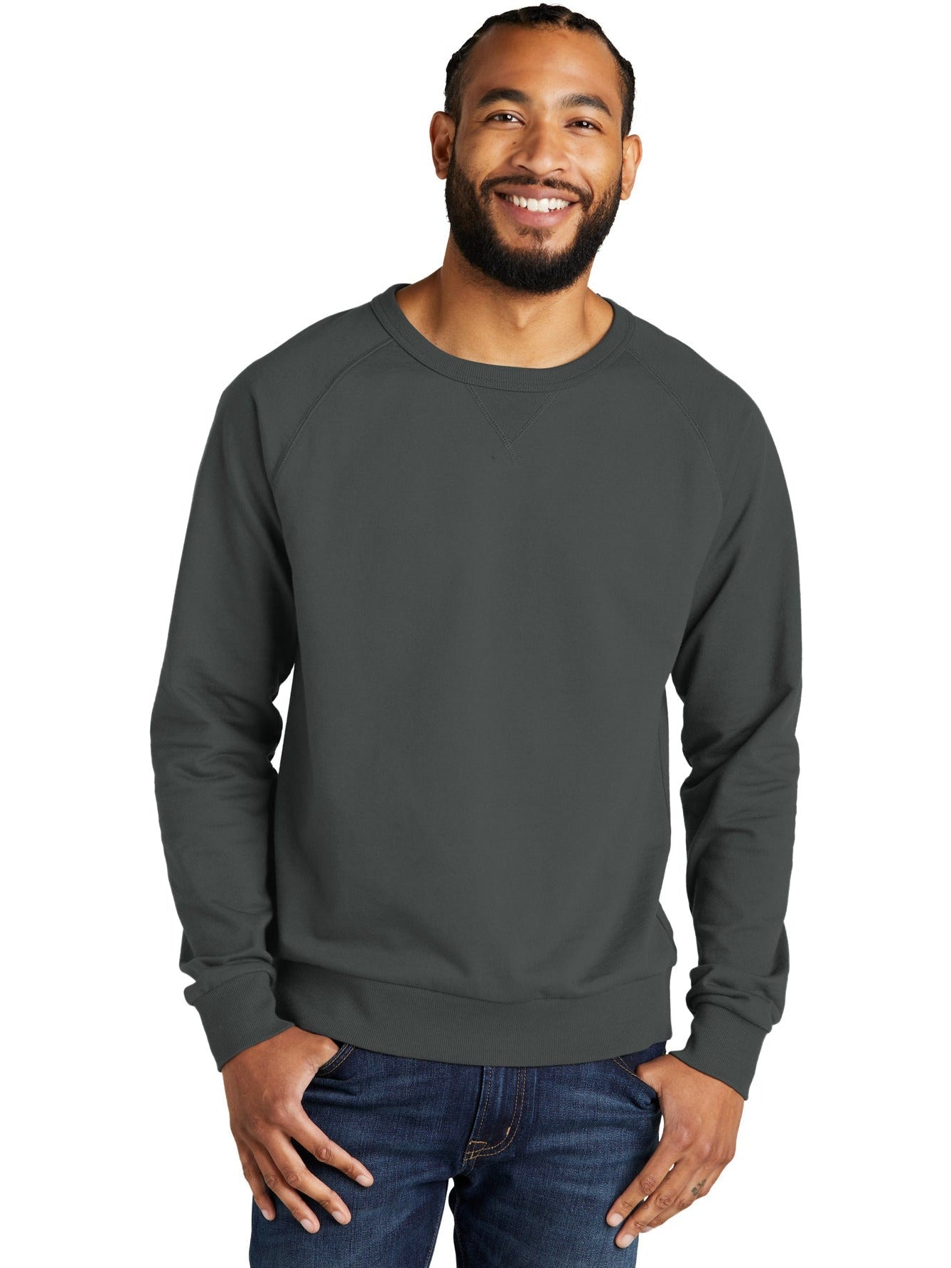 no-logo Allmade Unisex Organic French Terry Crewneck Sweatshirt-Regular-Allmade-Thread Logic