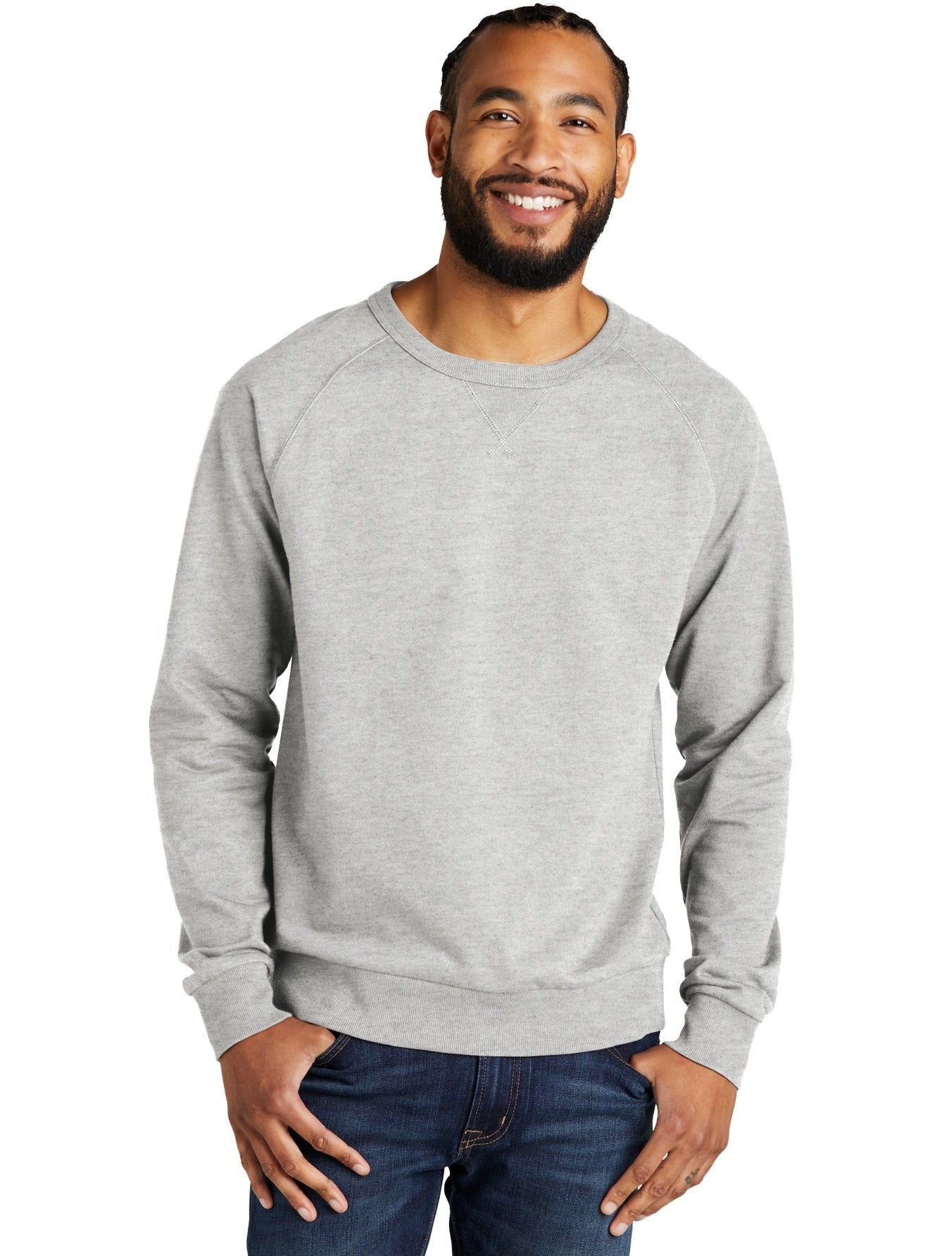 no-logo Allmade Unisex Organic French Terry Crewneck Sweatshirt-Regular-Allmade-Thread Logic