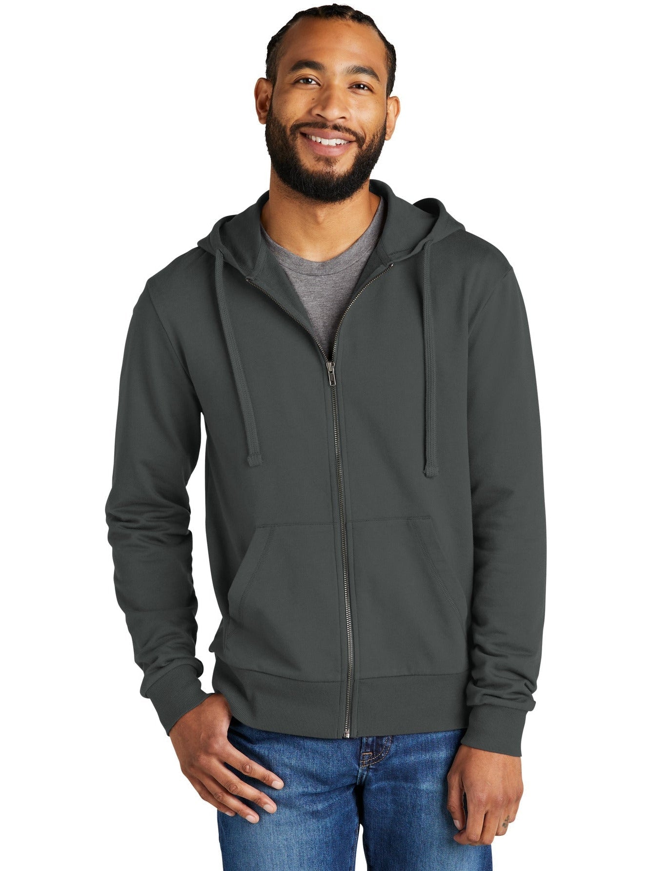 no-logo Allmade Unisex Organic French Terry Full-Zip Hoodie-Regular-Allmade-Thread Logic