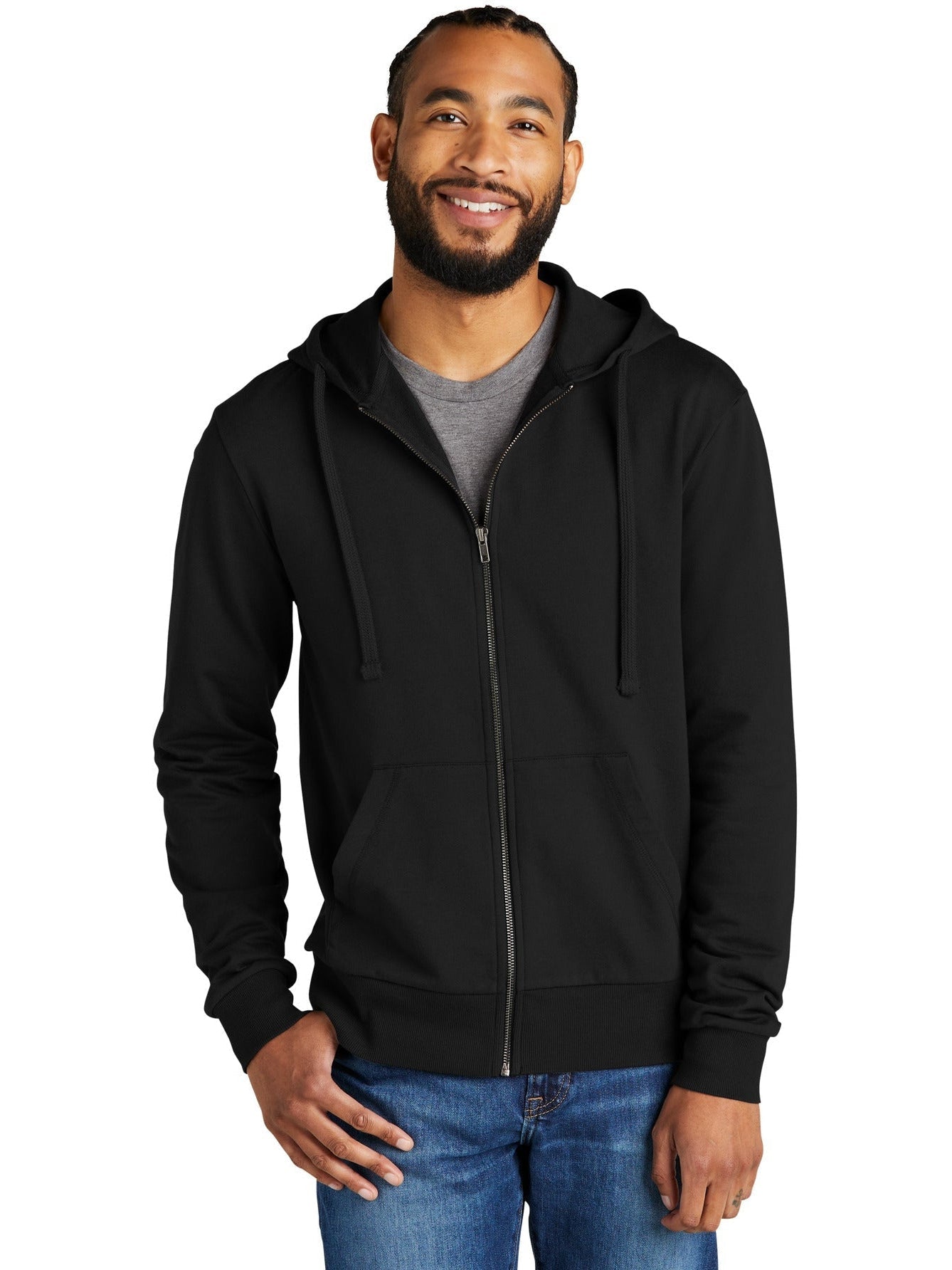 no-logo Allmade Unisex Organic French Terry Full-Zip Hoodie-Regular-Allmade-Thread Logic