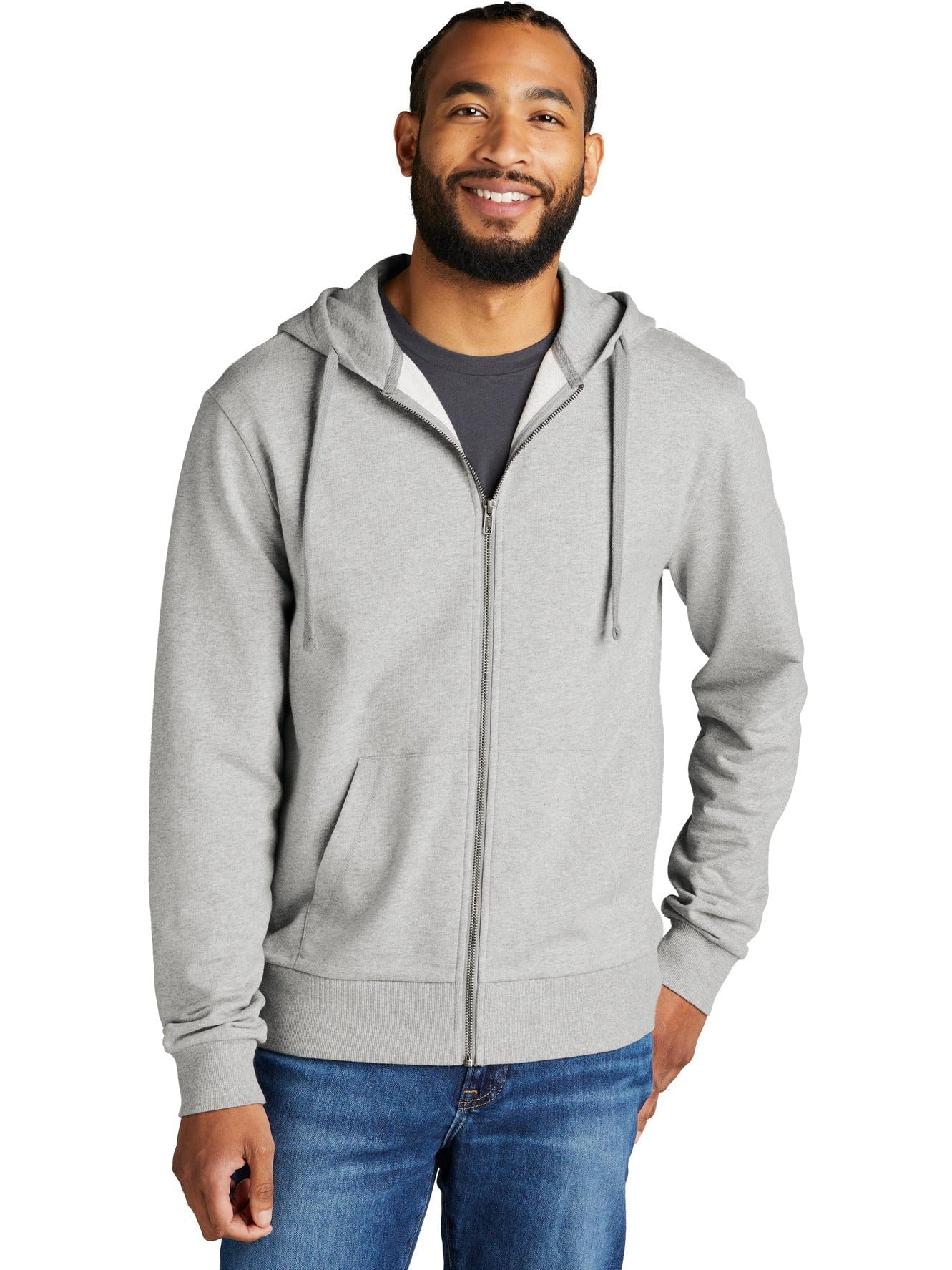 no-logo Allmade Unisex Organic French Terry Full-Zip Hoodie-Regular-Allmade-Thread Logic