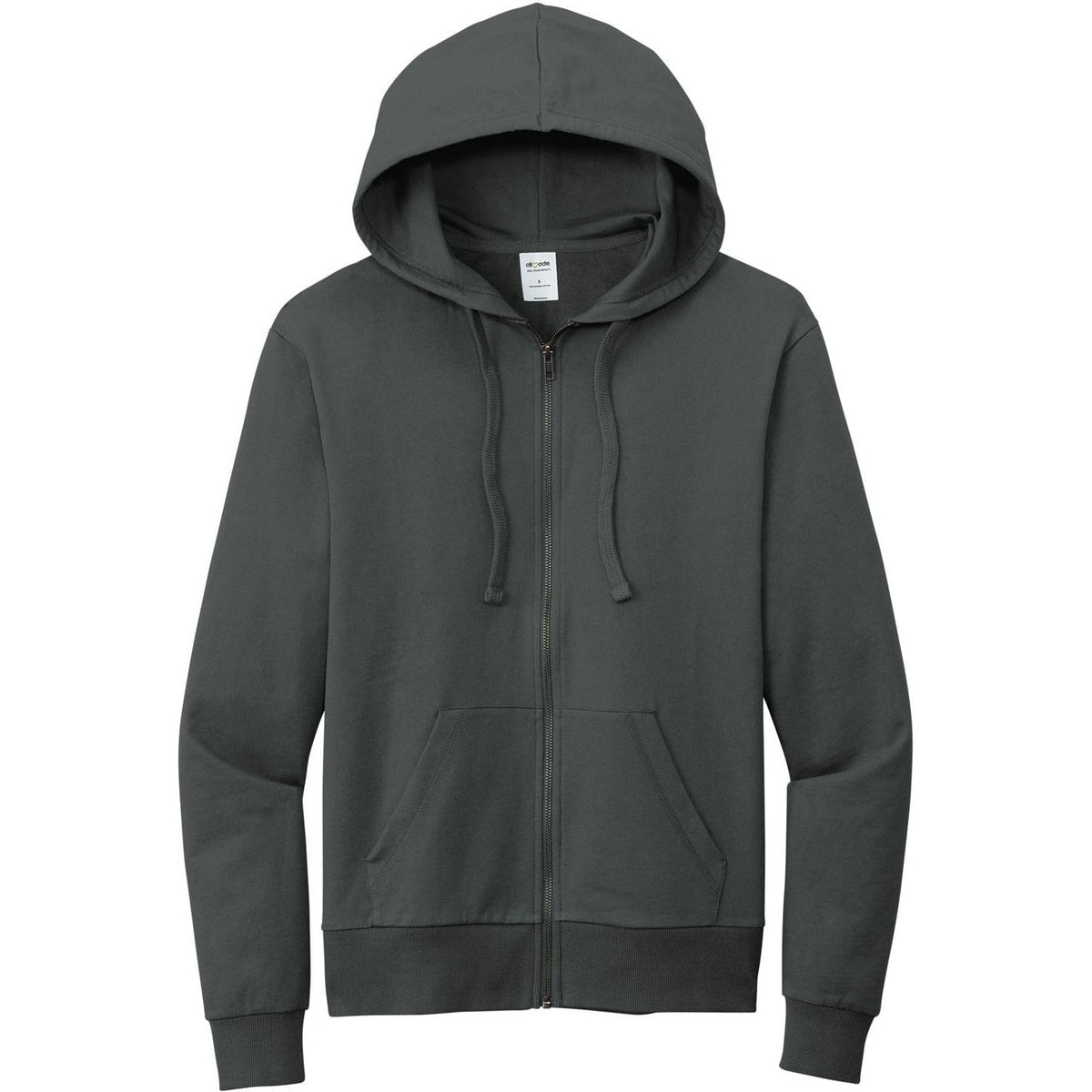 no-logo Allmade Unisex Organic French Terry Full-Zip Hoodie