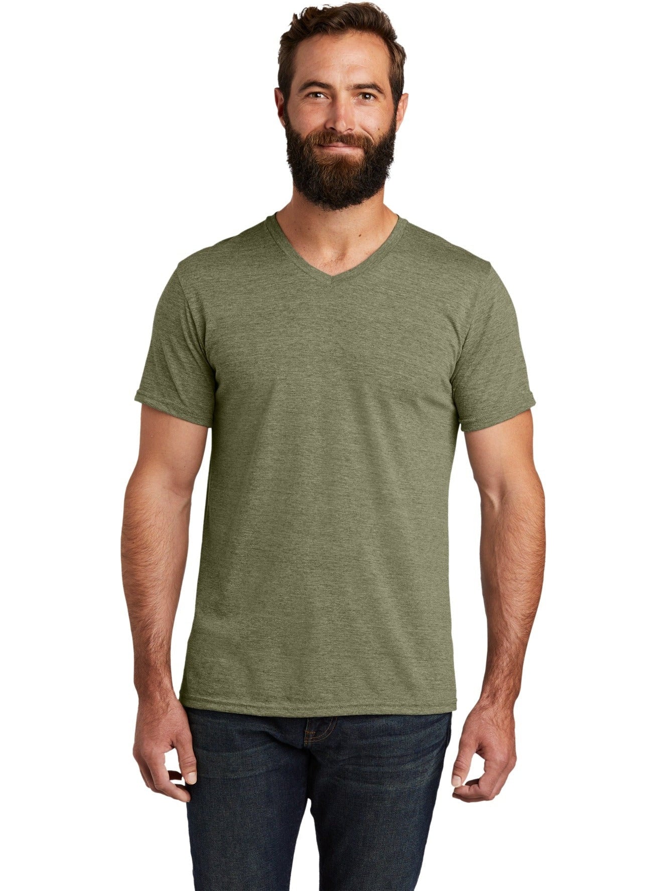no-logo Allmade Unisex Tri-Blend V-Neck Tee-Regular-Allmade-Thread Logic