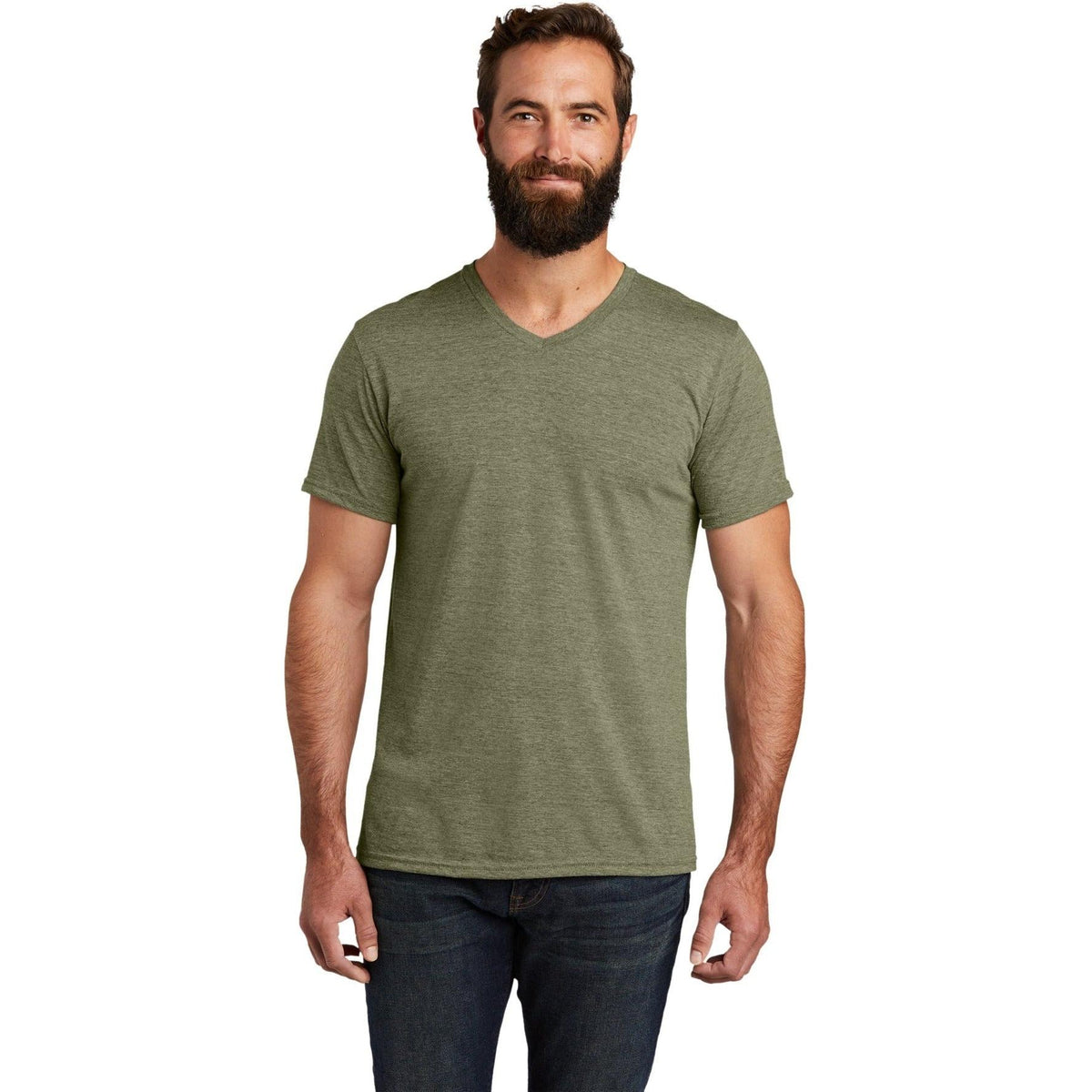 no-logo Allmade Unisex Tri-Blend V-Neck Tee-Regular-Allmade-Thread Logic