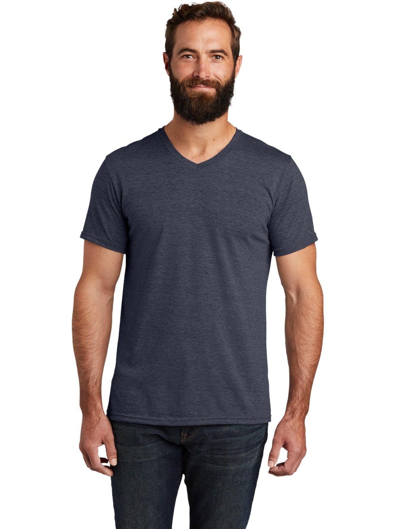 no-logo Allmade Unisex Tri-Blend V-Neck Tee-Regular-Allmade-Thread Logic