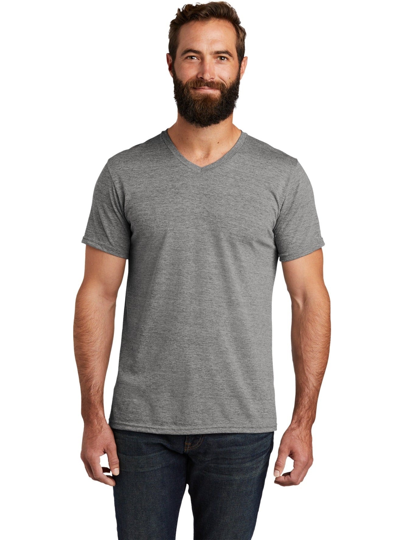 no-logo Allmade Unisex Tri-Blend V-Neck Tee-Regular-Allmade-Thread Logic