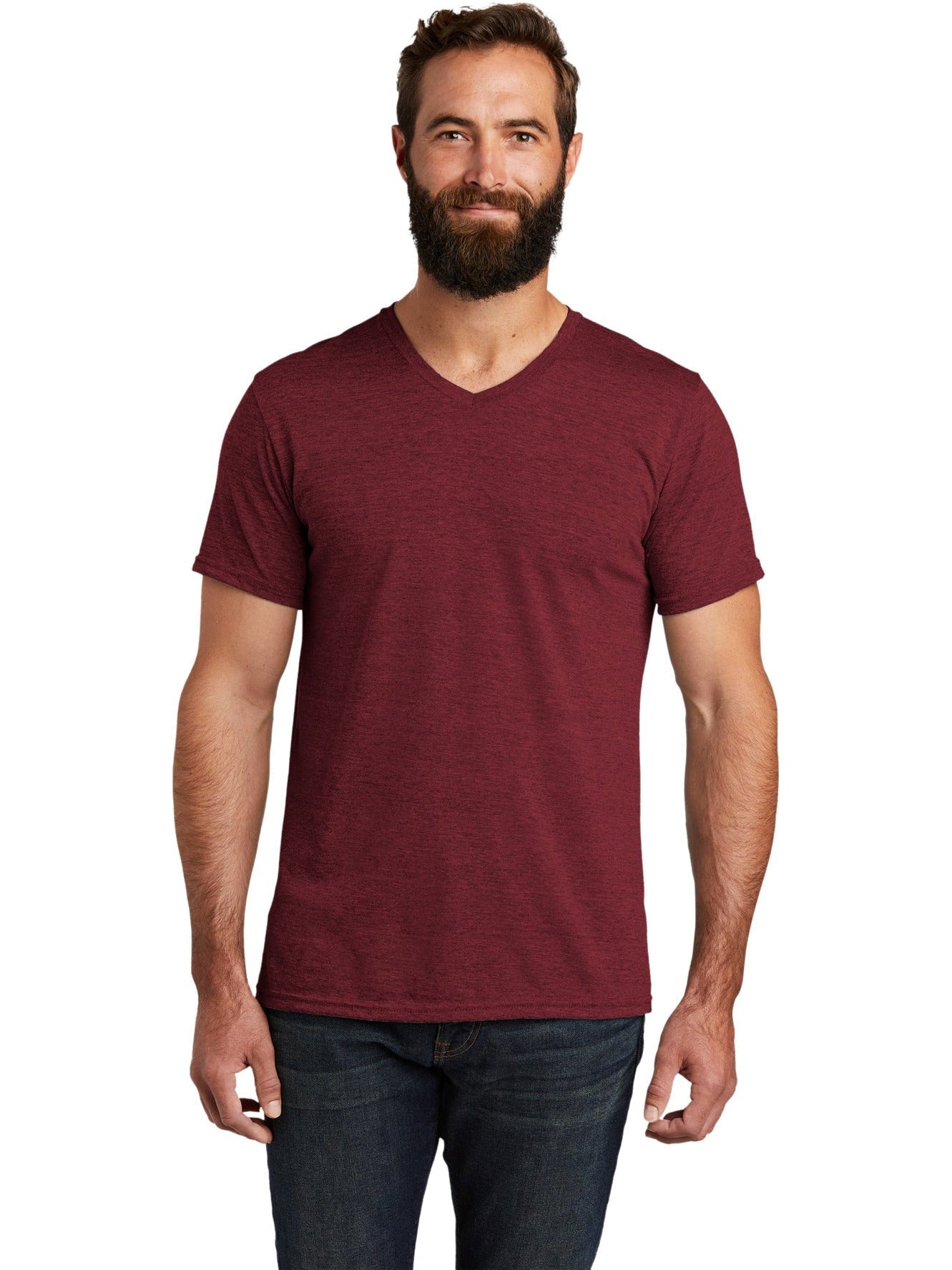 no-logo Allmade Unisex Tri-Blend V-Neck Tee-Regular-Allmade-Thread Logic