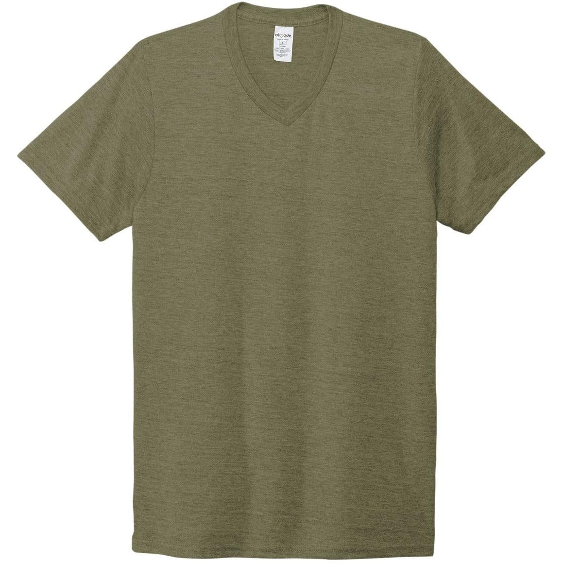 no-logo Allmade Unisex Tri-Blend V-Neck Tee