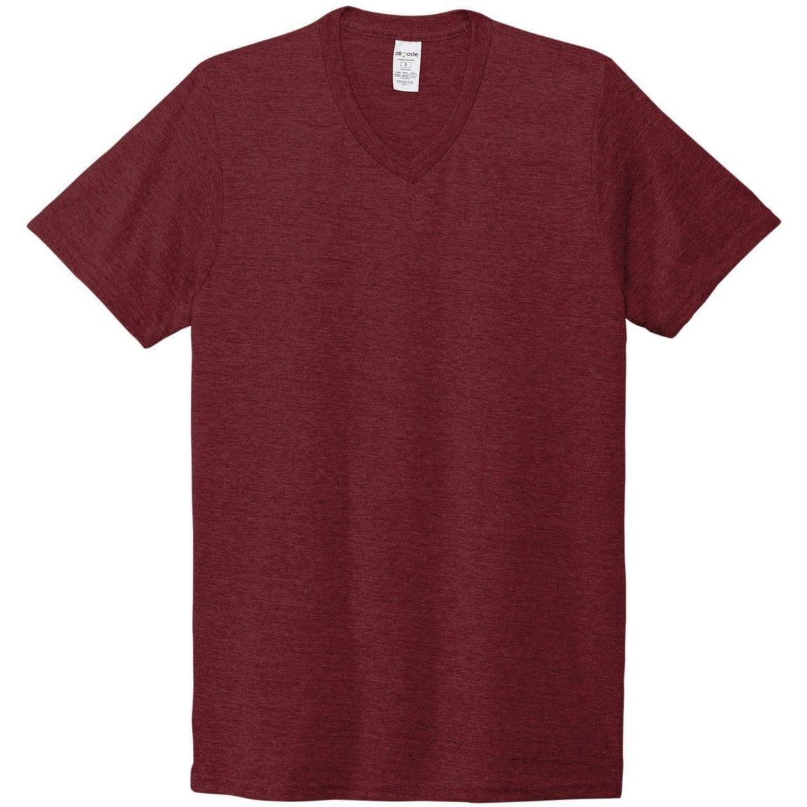 no-logo Allmade Unisex Tri-Blend V-Neck Tee