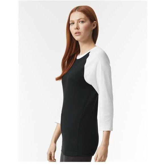 no-logo American Apparel CVC Raglan Tee-Apparel-American Apparel-Thread Logic