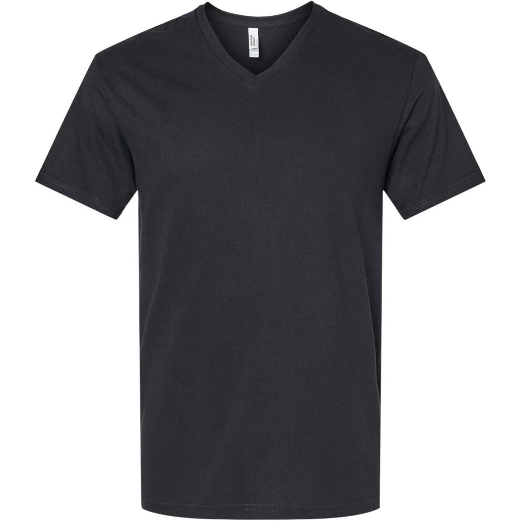 no-logo American Apparel CVC V-Neck Tee-Apparel-American Apparel-Black-S-Thread Logic