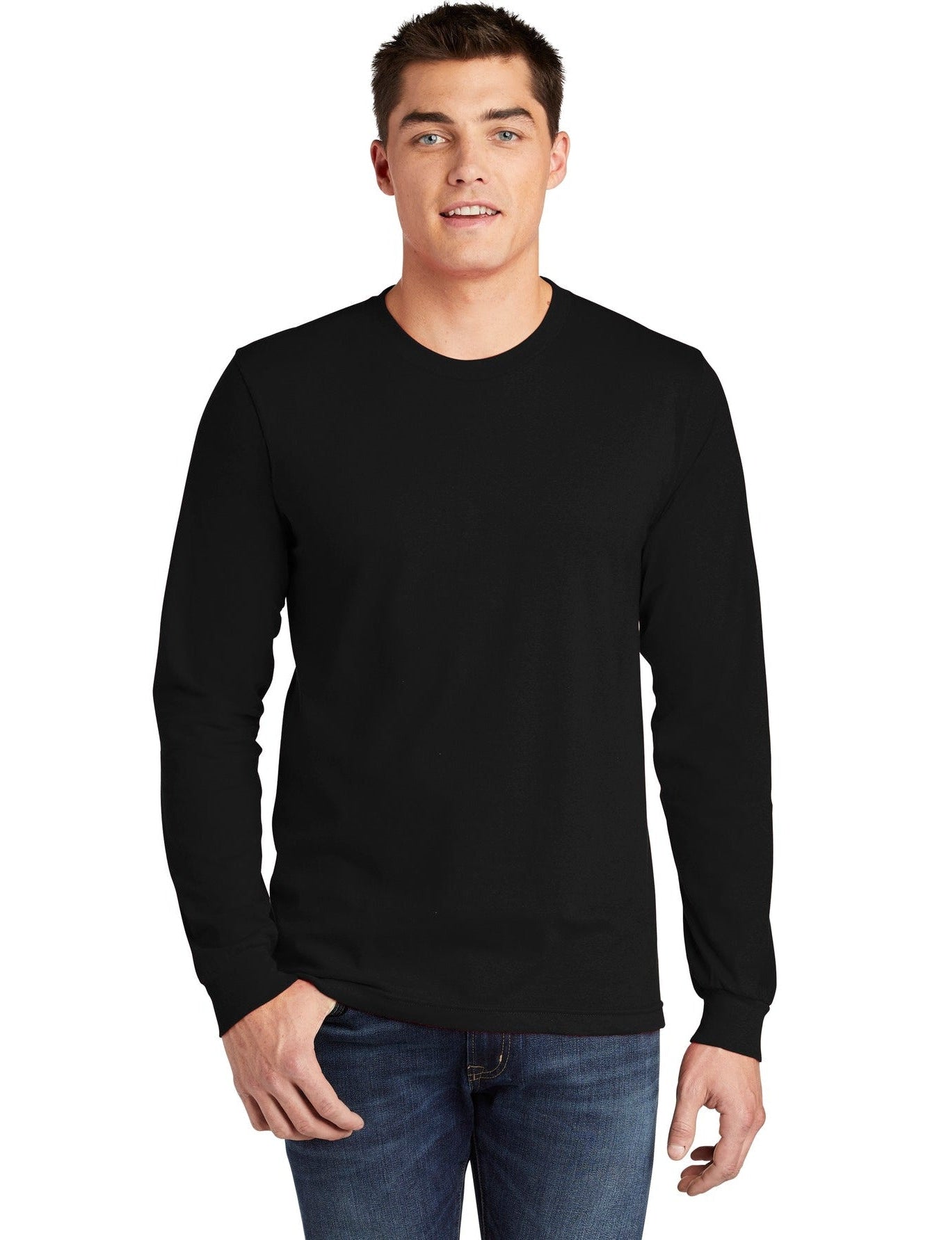 no-logo American Apparel Fine Jersey Long Sleeve T-Shirt-Regular-American Apparel-Thread Logic