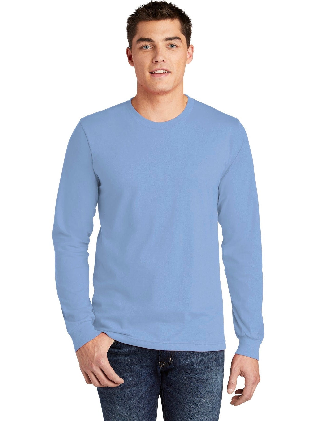 no-logo American Apparel Fine Jersey Long Sleeve T-Shirt-Regular-American Apparel-Thread Logic